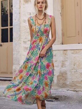 Spell Boheme Strappy Maxi dress